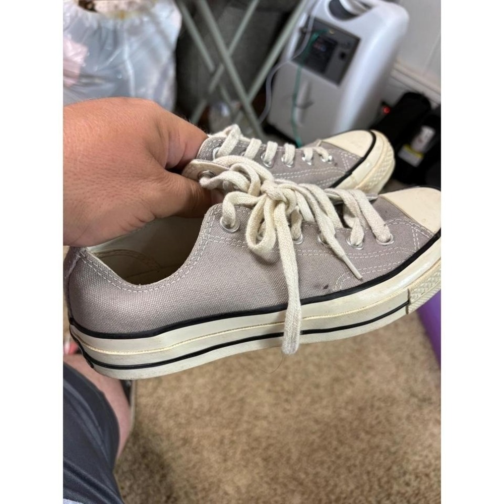 Converse Chuck Taylor All Star 70 Low Top Grey Canvas Sneakers Size 5.5 Mens